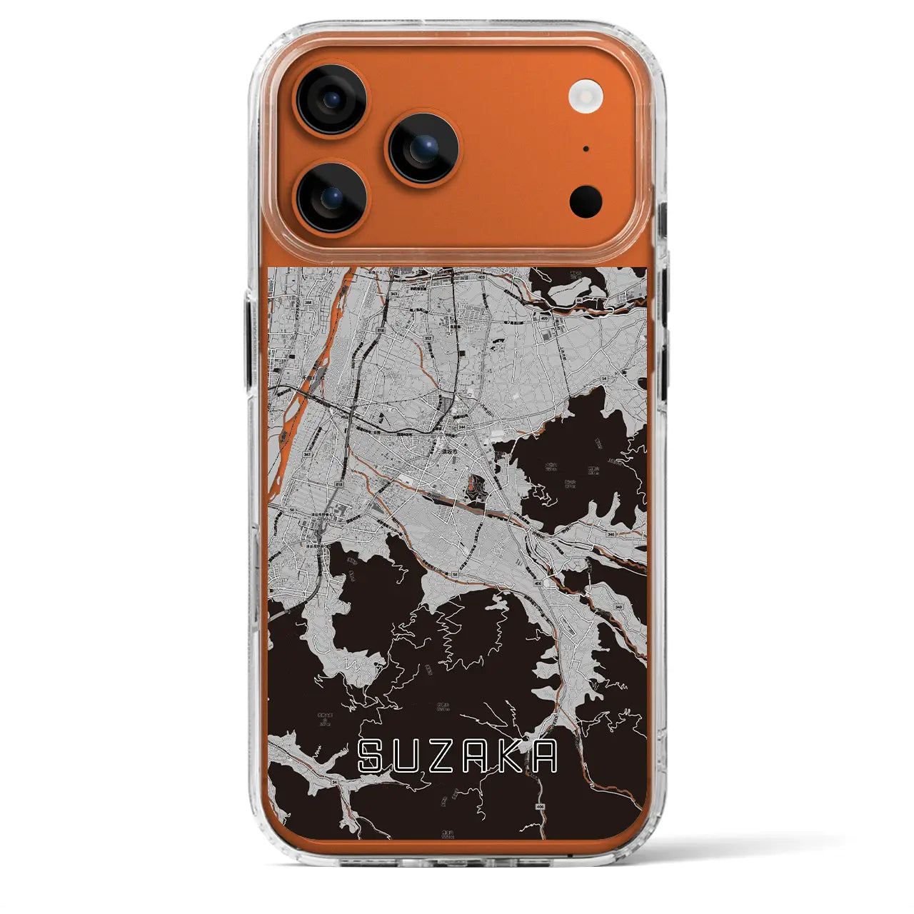 【須坂（長野県）】地図柄iPhoneケース（MagSafeタイプ）