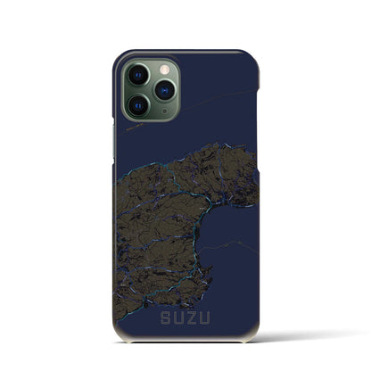 【珠洲（石川県）】地図柄iPhoneケース（バックカバータイプ）