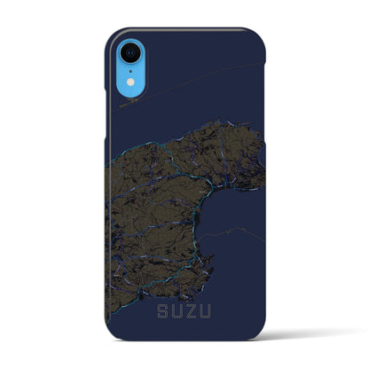 【珠洲（石川県）】地図柄iPhoneケース（バックカバータイプ）