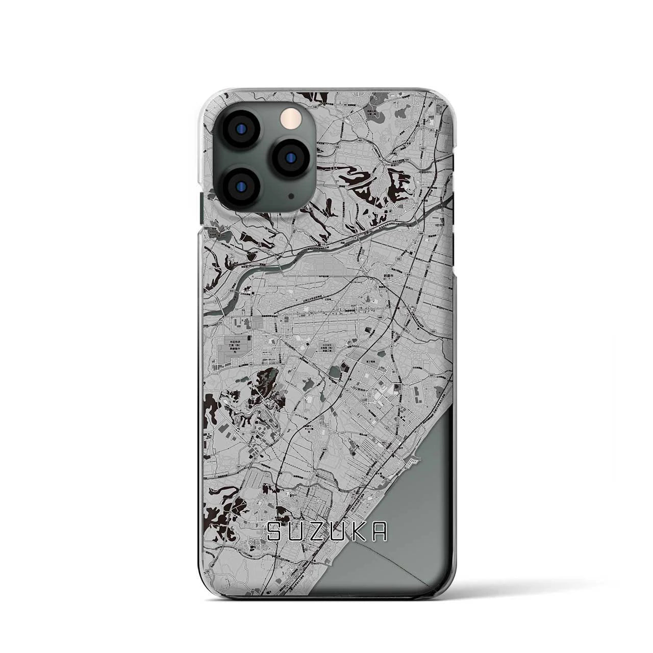 【鈴鹿（三重県）】地図柄iPhoneケース（クリアタイプ）