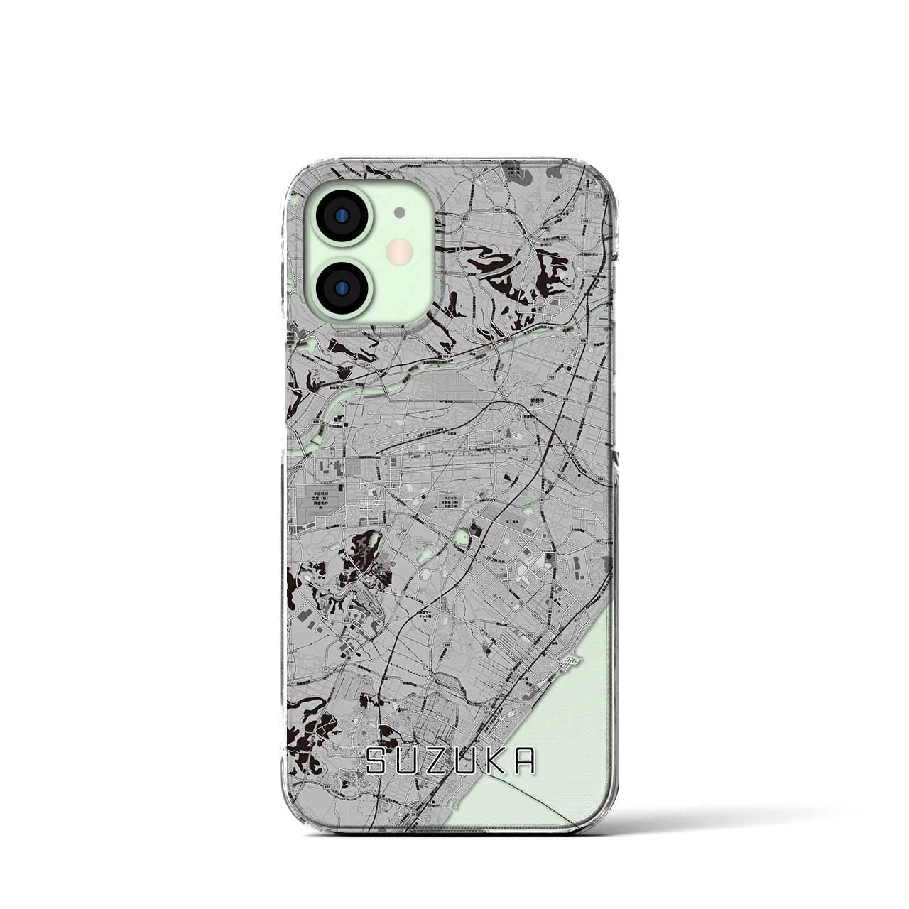 【鈴鹿（三重県）】地図柄iPhoneケース（クリアタイプ）