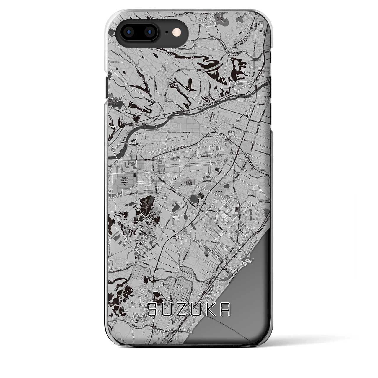 【鈴鹿（三重県）】地図柄iPhoneケース（クリアタイプ）