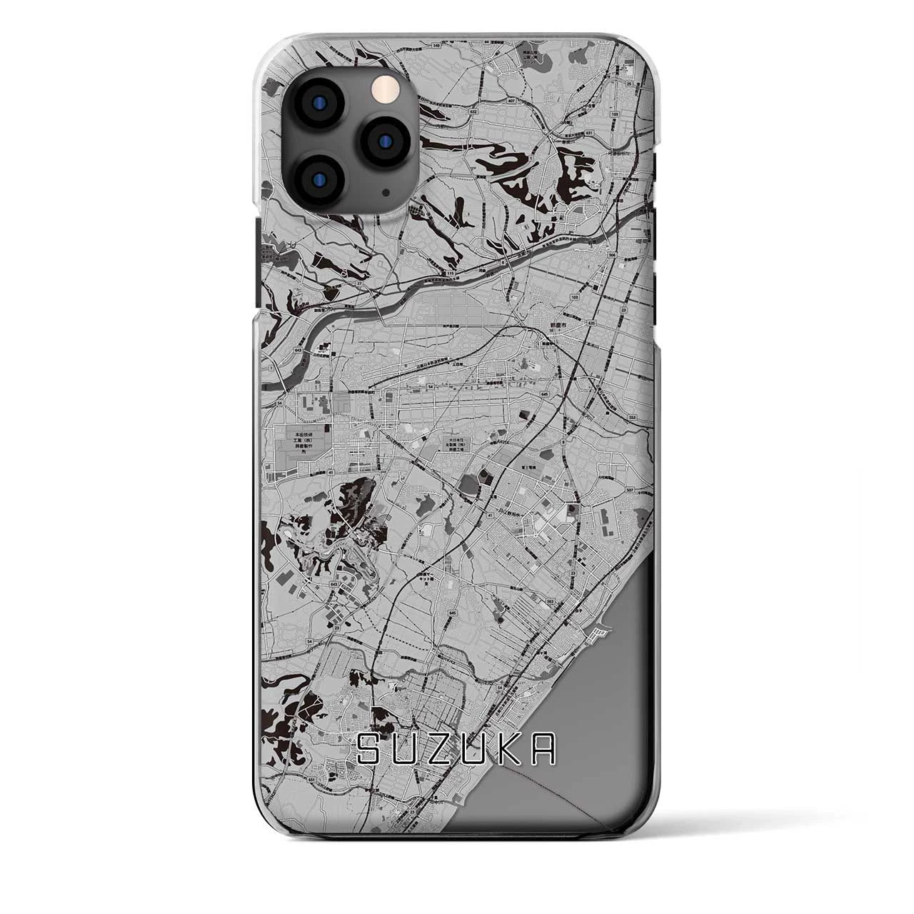 【鈴鹿（三重県）】地図柄iPhoneケース（クリアタイプ）