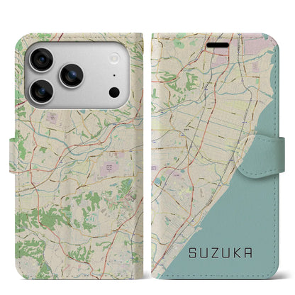 【鈴鹿（三重県）】地図柄iPhoneケース（手帳タイプ）