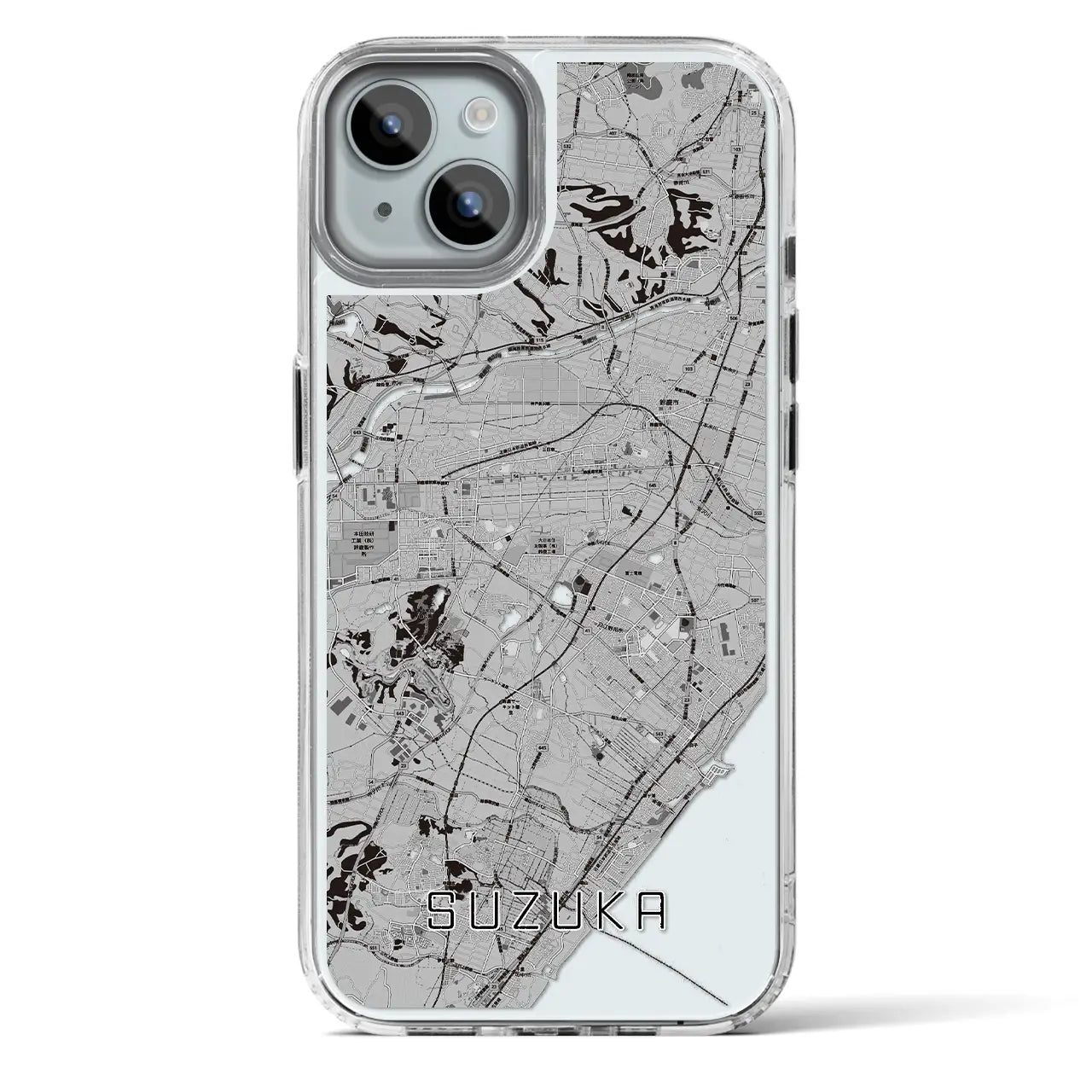 【鈴鹿（三重県）】地図柄iPhoneケース（MagSafeタイプ）