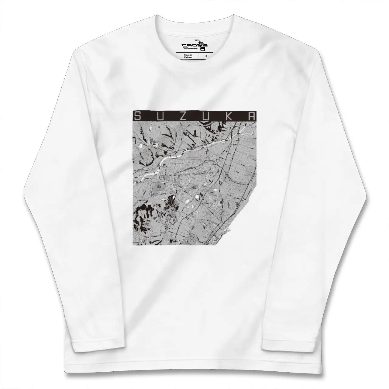 【鈴鹿（三重県）】地図柄ロングスリーブTシャツ