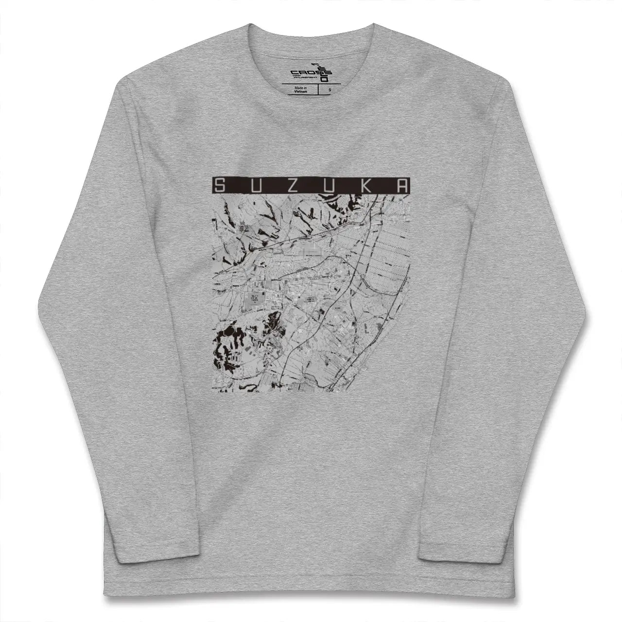【鈴鹿（三重県）】地図柄ロングスリーブTシャツ