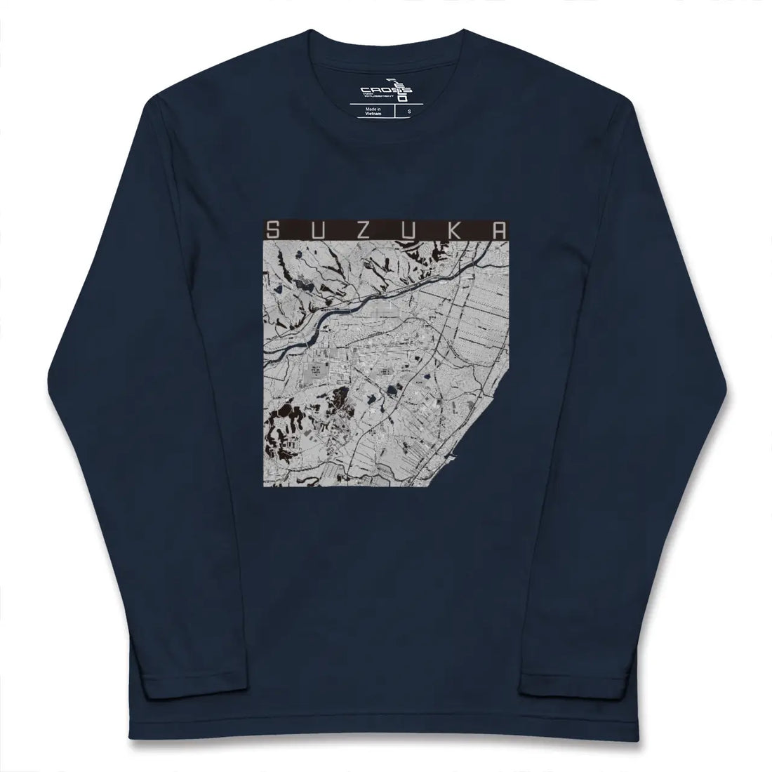 【鈴鹿（三重県）】地図柄ロングスリーブTシャツ