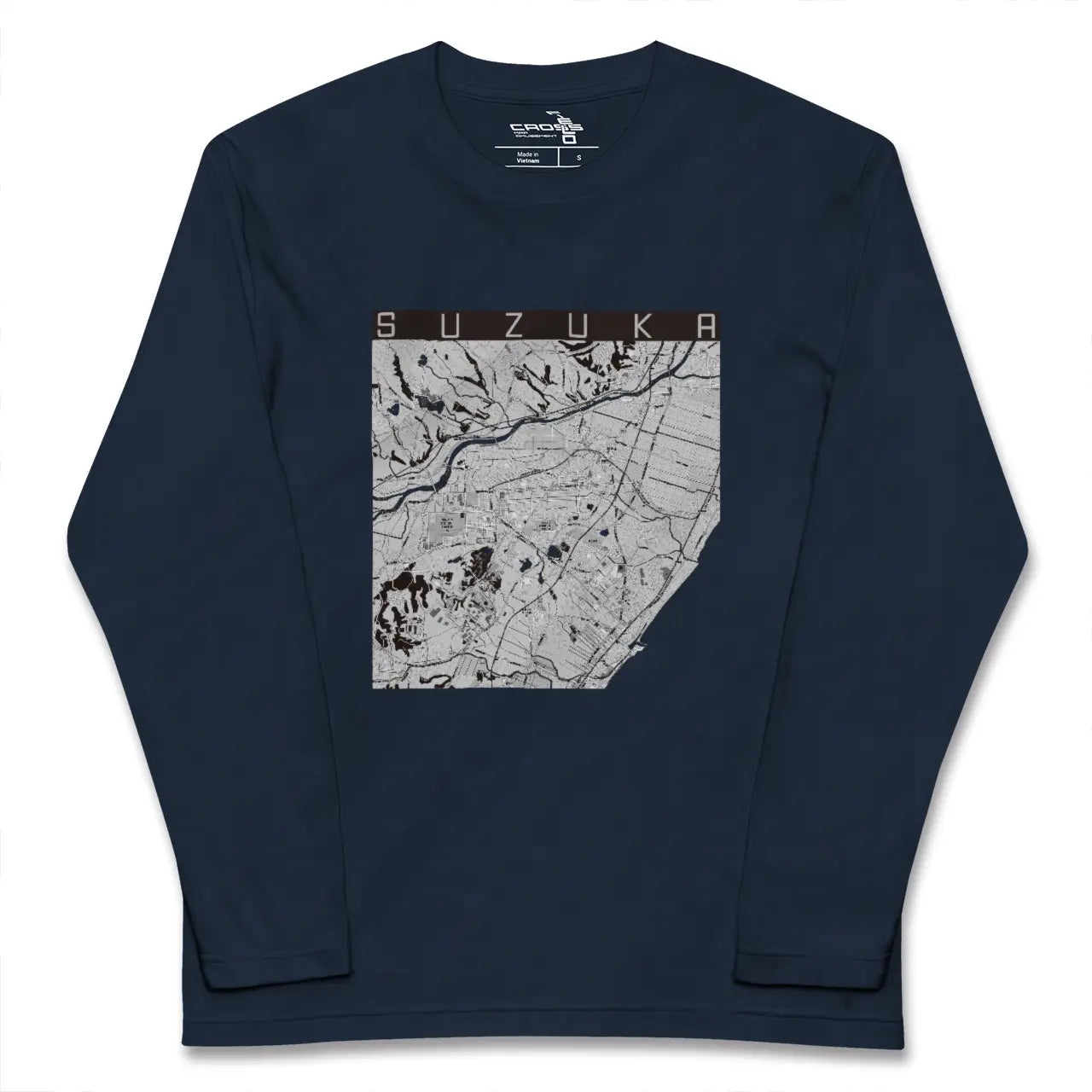 【鈴鹿（三重県）】地図柄ロングスリーブTシャツ