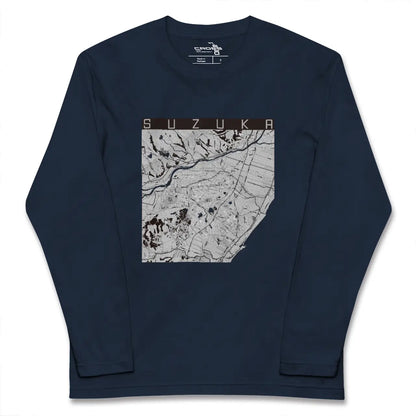【鈴鹿（三重県）】地図柄ロングスリーブTシャツ
