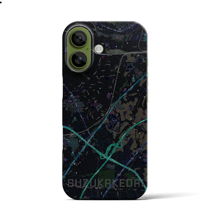 【すずかけ台（東京都）】地図柄iPhoneケース（バックカバータイプ）