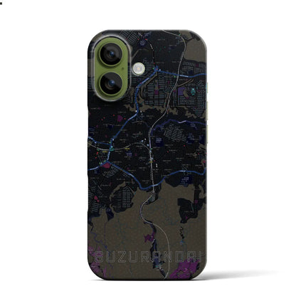 【鈴蘭台（兵庫県）】地図柄iPhoneケース（バックカバータイプ）