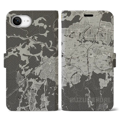 【鈴蘭台（兵庫県）】地図柄iPhoneケース（手帳タイプ）