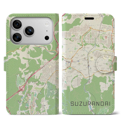 【鈴蘭台（兵庫県）】地図柄iPhoneケース（手帳タイプ）