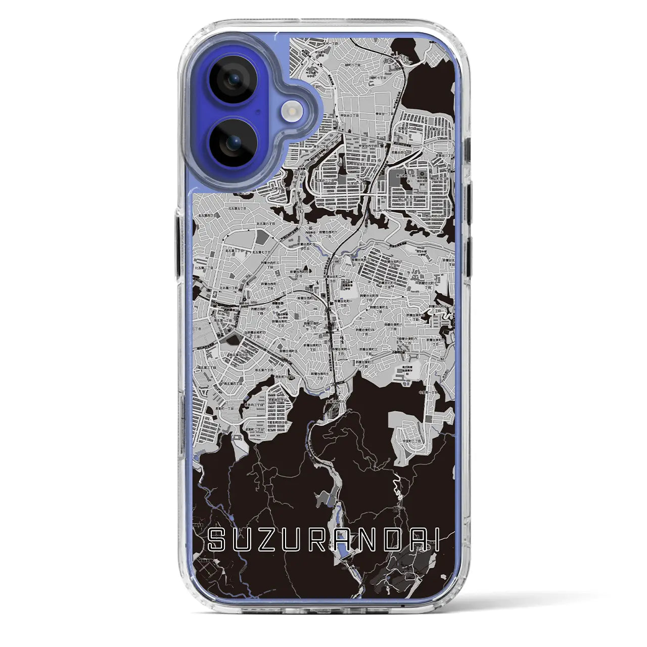 【鈴蘭台（兵庫県）】地図柄iPhoneケース（MagSafeタイプ）