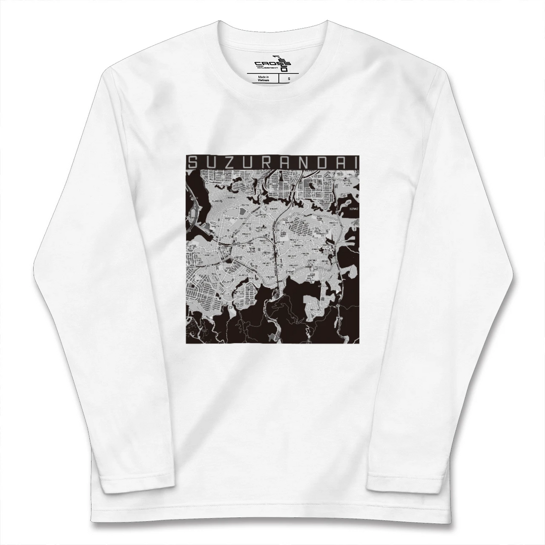 【鈴蘭台(兵庫県)】地図柄ロングスリーブTシャツ