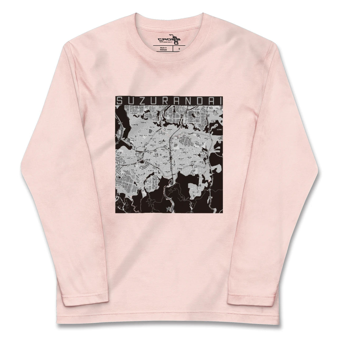 【鈴蘭台（兵庫県）】地図柄ロングスリーブTシャツ