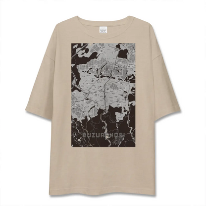 【鈴蘭台（兵庫県）】地図柄ビッグシルエットTシャツ