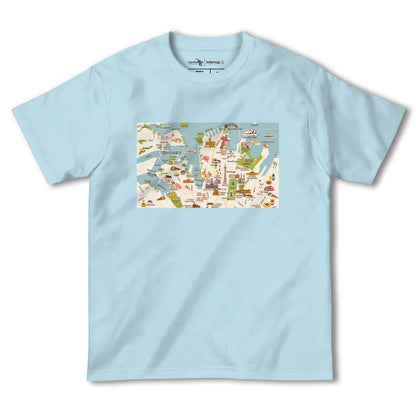 【シドニー（オーストラリア）】イラストマップTシャツ