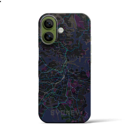 【シドニー（オーストラリア）】地図柄iPhoneケース（バックカバータイプ）