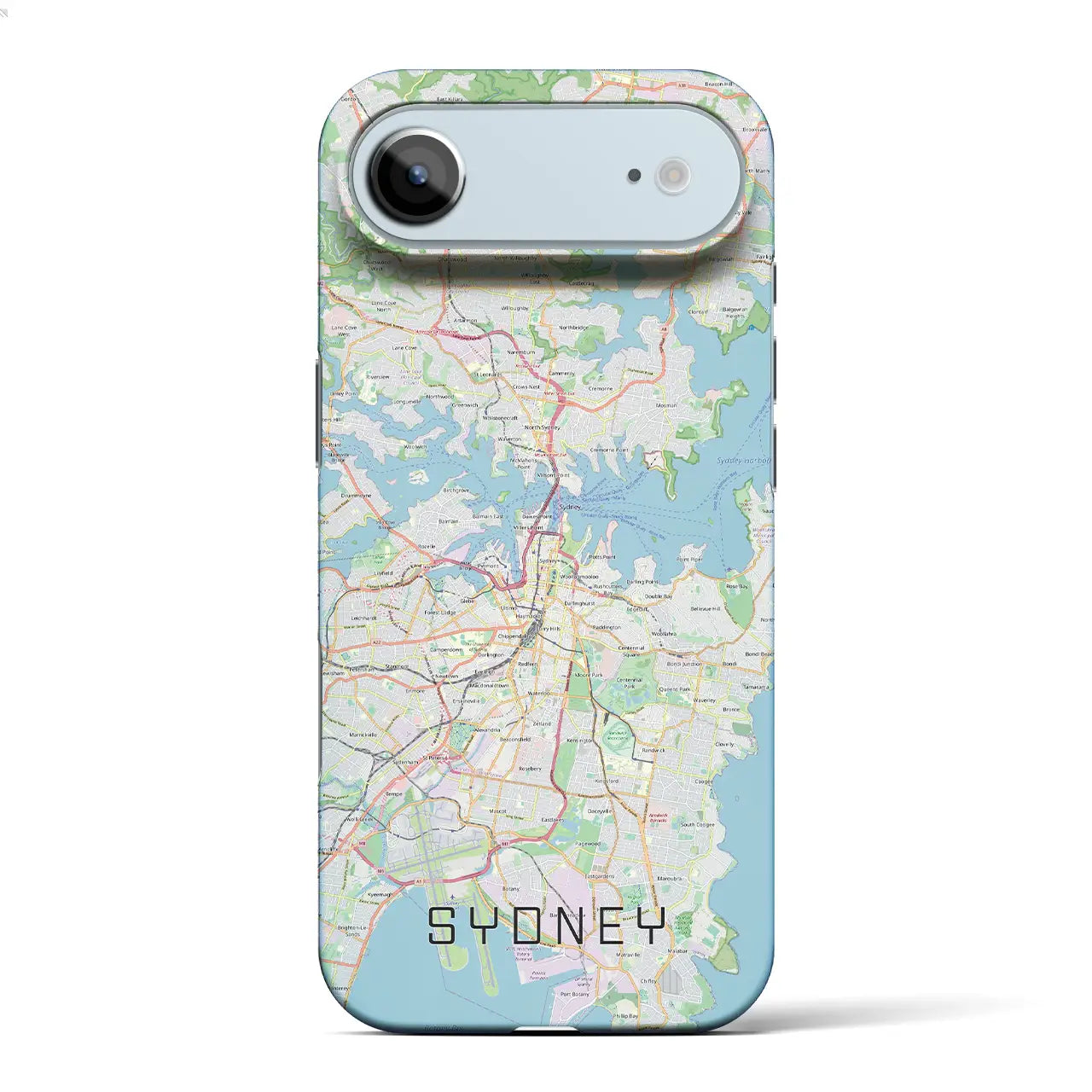 【シドニー（オーストラリア）】地図柄iPhoneケース（バックカバータイプ）