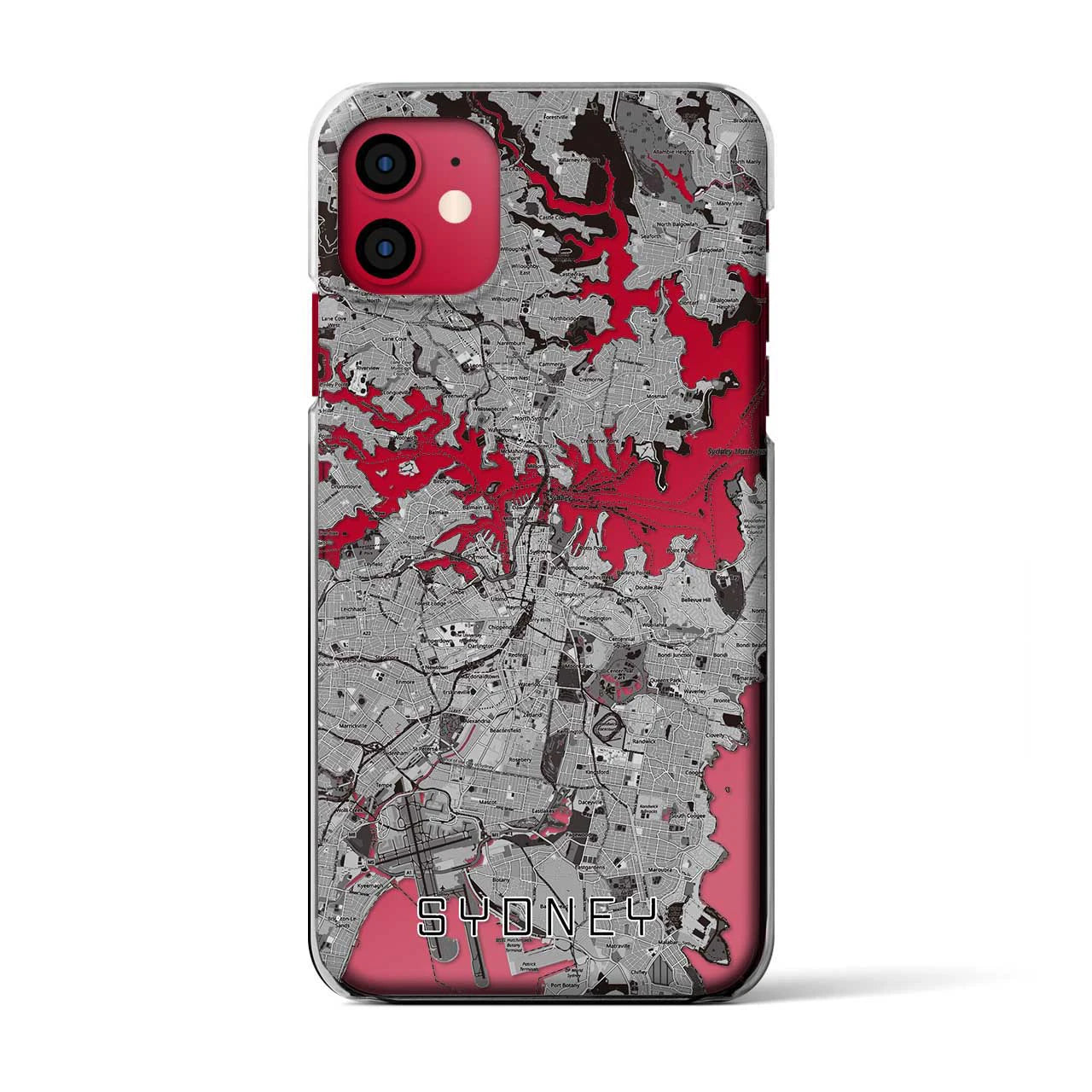 【シドニー（オーストラリア）】地図柄iPhoneケース（クリアタイプ）