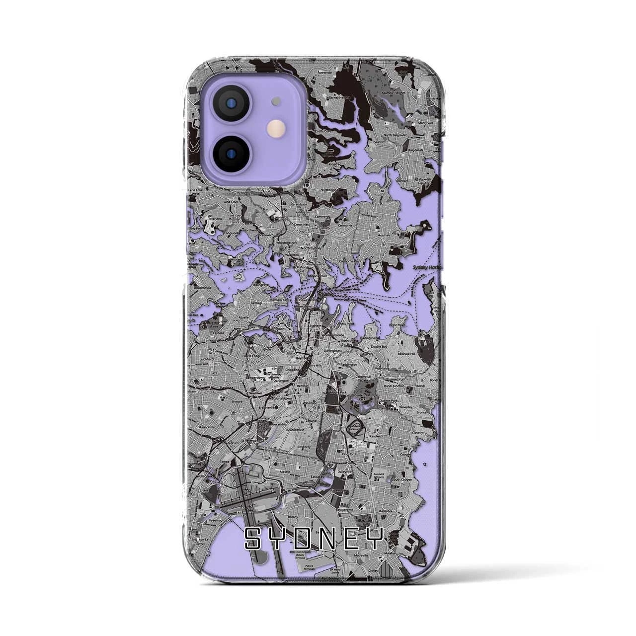 【シドニー（オーストラリア）】地図柄iPhoneケース（クリアタイプ）