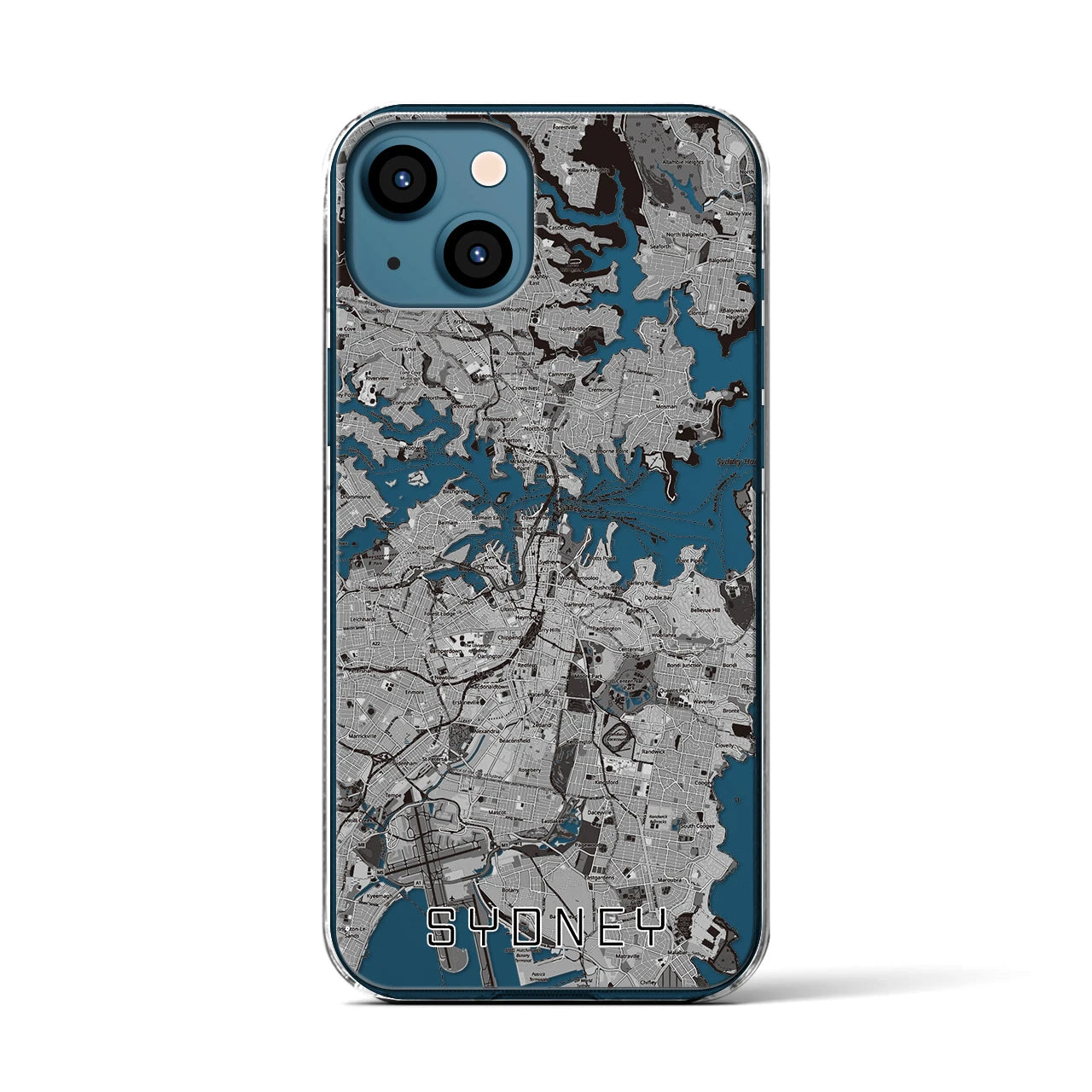 【シドニー（オーストラリア）】地図柄iPhoneケース（クリアタイプ）