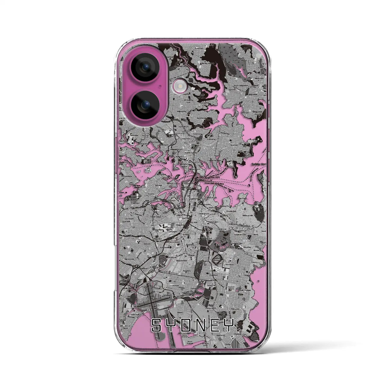 【シドニー（オーストラリア）】地図柄iPhoneケース（クリアタイプ）