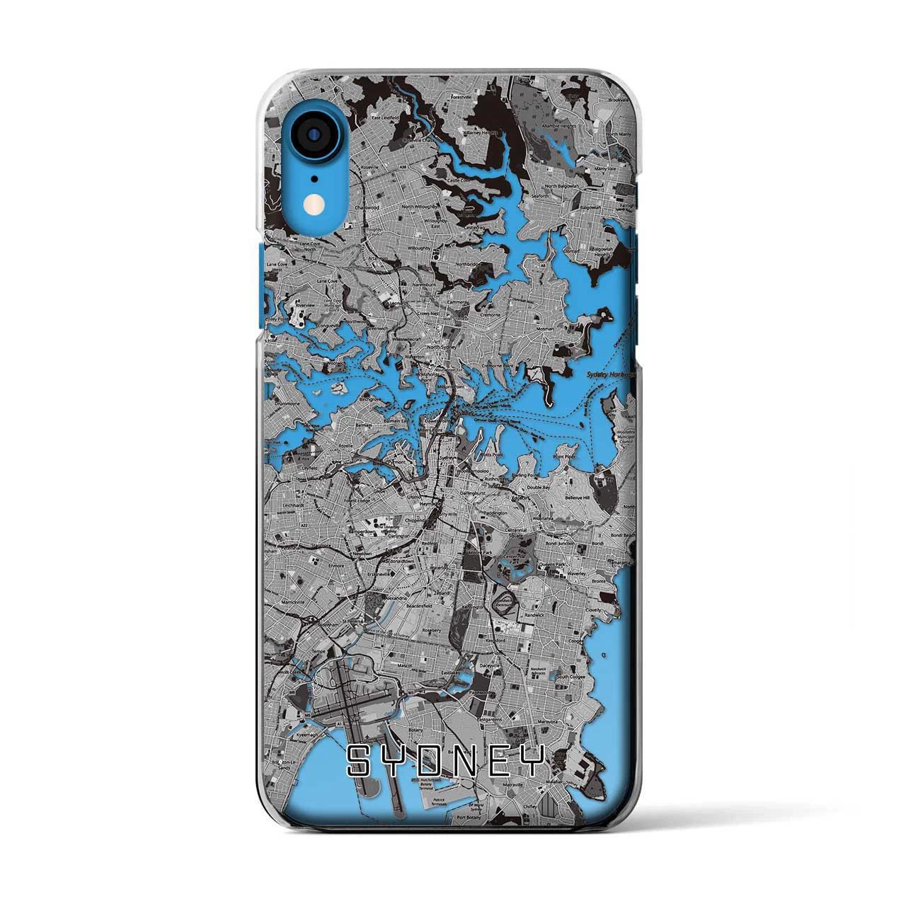 【シドニー（オーストラリア）】地図柄iPhoneケース（クリアタイプ）