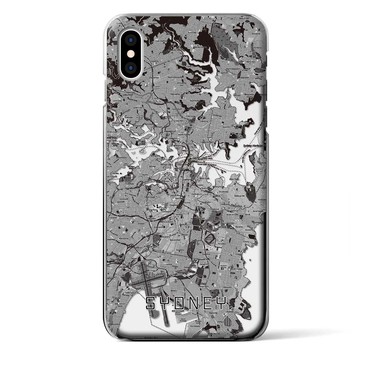【シドニー（オーストラリア）】地図柄iPhoneケース（クリアタイプ）
