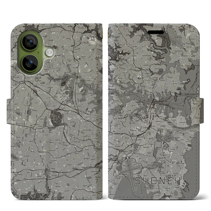 【シドニー（オーストラリア）】地図柄iPhoneケース（手帳タイプ）