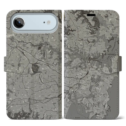 【シドニー（オーストラリア）】地図柄iPhoneケース（手帳タイプ）