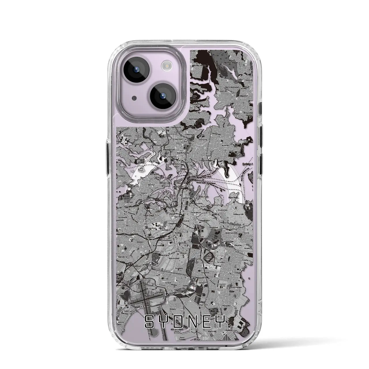 【シドニー（オーストラリア）】地図柄iPhoneケース（MagSafeタイプ）