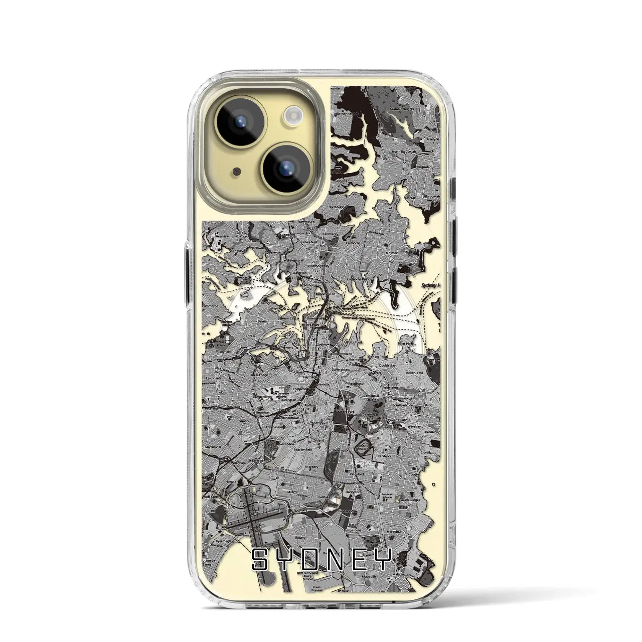 【シドニー（オーストラリア）】地図柄iPhoneケース（MagSafeタイプ）