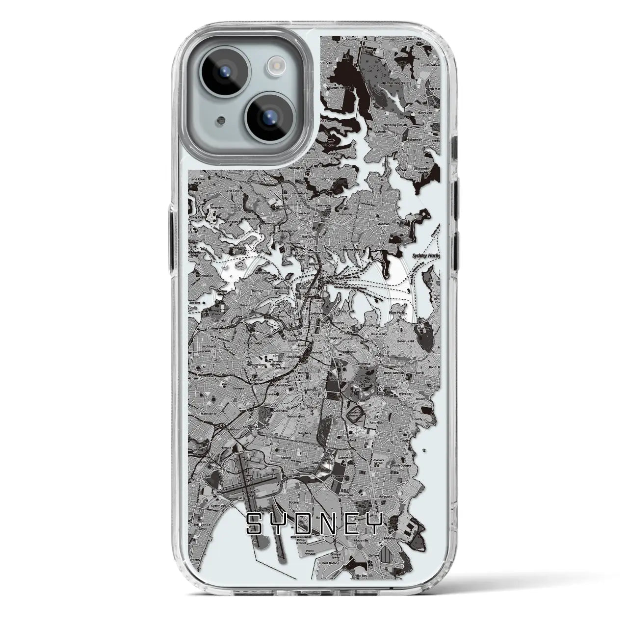 【シドニー（オーストラリア）】地図柄iPhoneケース（MagSafeタイプ）