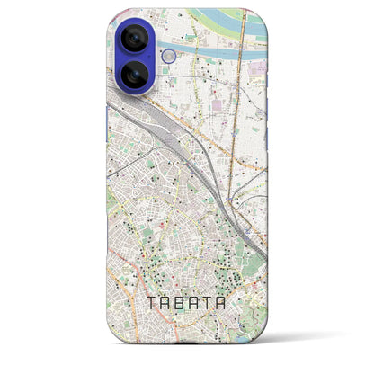 【田端（東京都）】地図柄iPhoneケース（バックカバータイプ）ナチュラル・iPhone 16 Pro Max 用