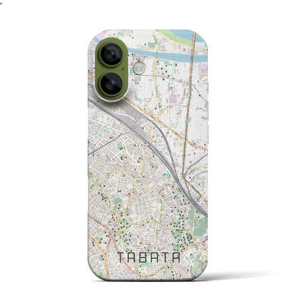 【田端（東京都）】地図柄iPhoneケース（バックカバータイプ）