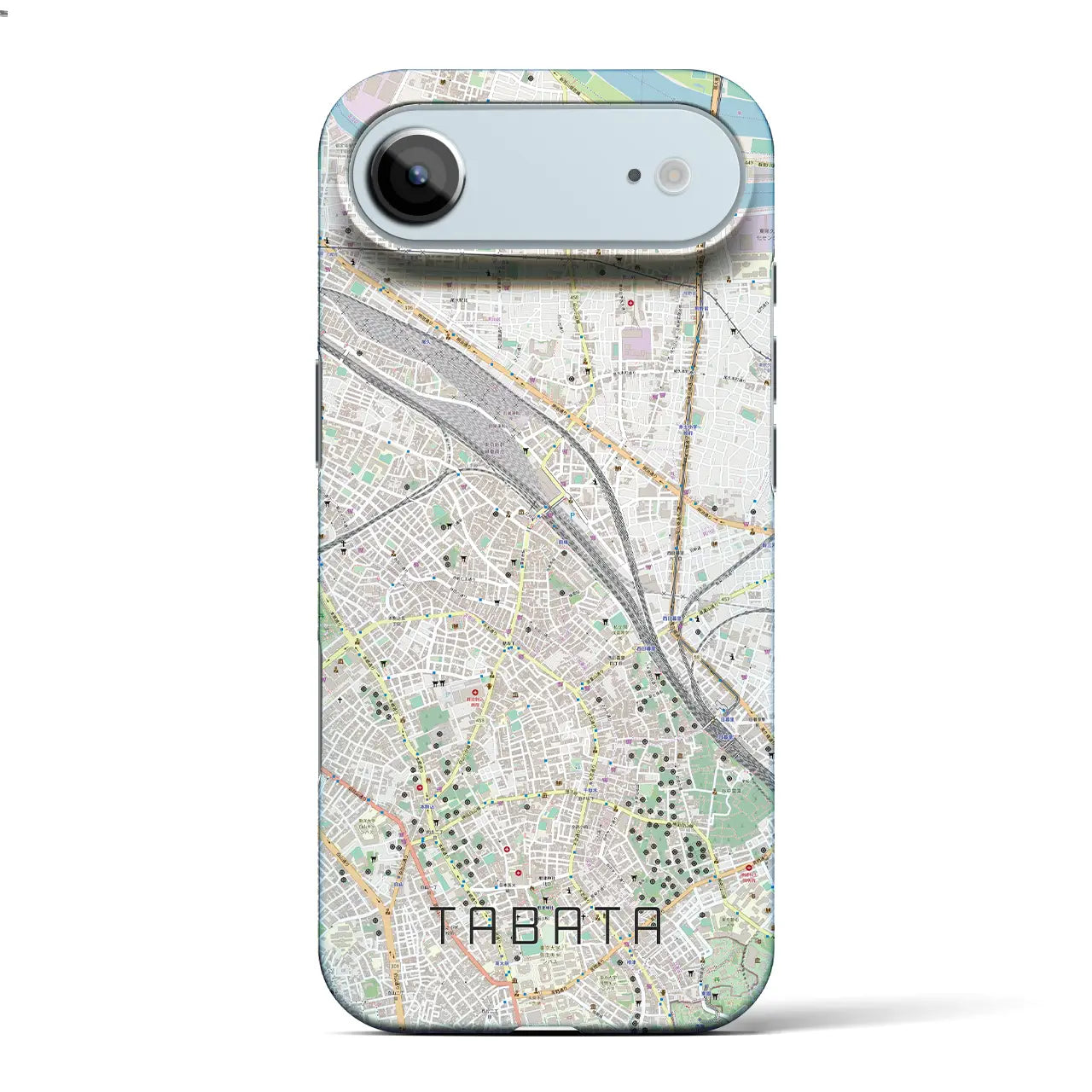 【田端（東京都）】地図柄iPhoneケース（バックカバータイプ）