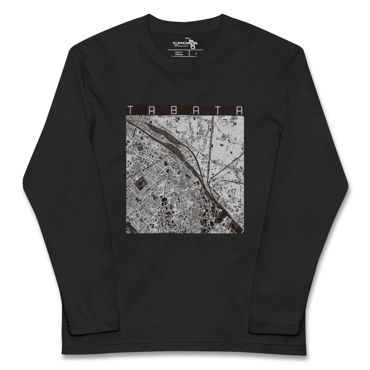 【田端（東京都）】地図柄ロングスリーブTシャツ
