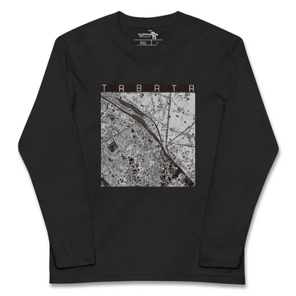 【田端（東京都）】地図柄ロングスリーブTシャツ