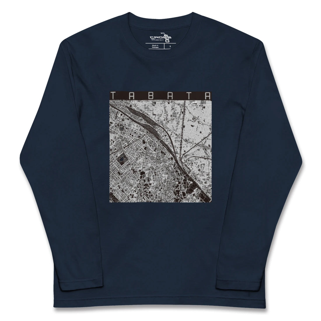 【田端（東京都）】地図柄ロングスリーブTシャツ