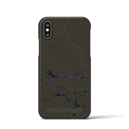 【丹波山（山梨県）】地図柄iPhoneケース（バックカバータイプ）