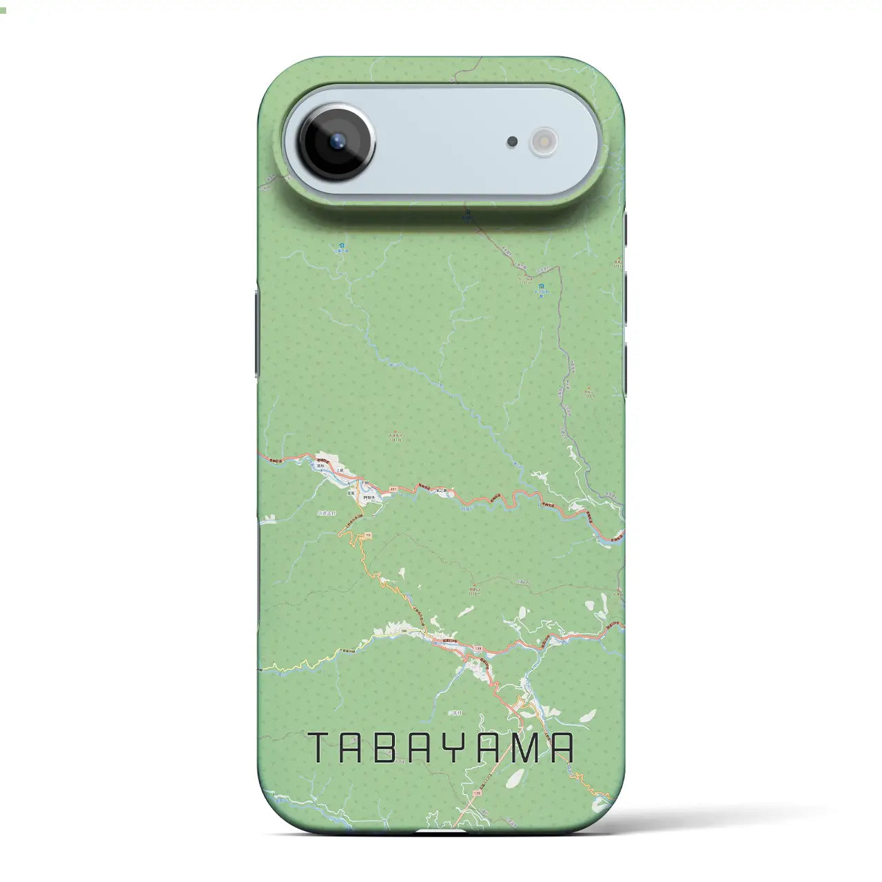 【丹波山（山梨県）】地図柄iPhoneケース（バックカバータイプ）