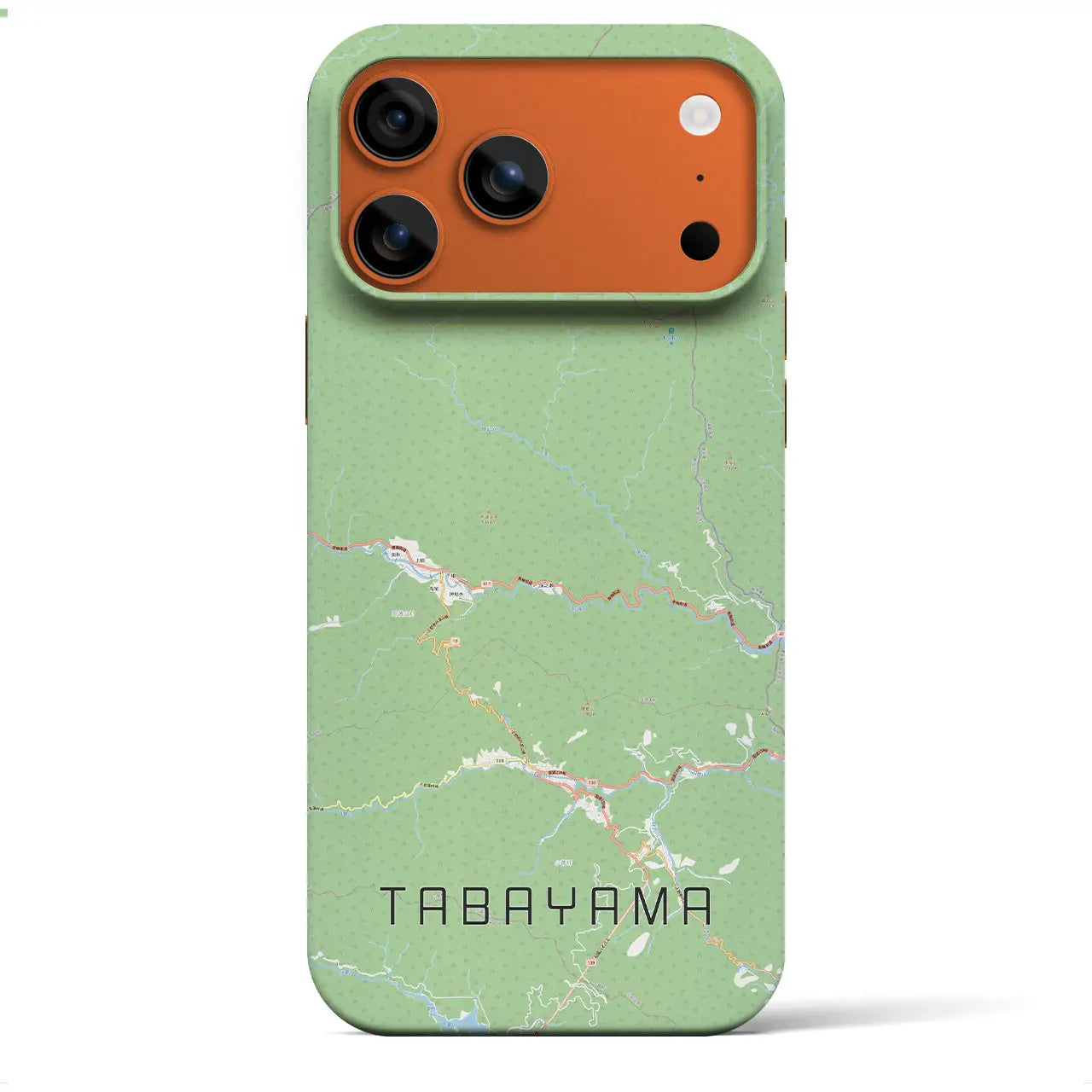 【丹波山（山梨県）】地図柄iPhoneケース（バックカバータイプ）
