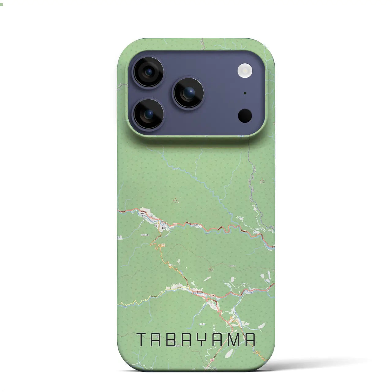【丹波山（山梨県）】地図柄iPhoneケース（バックカバータイプ）