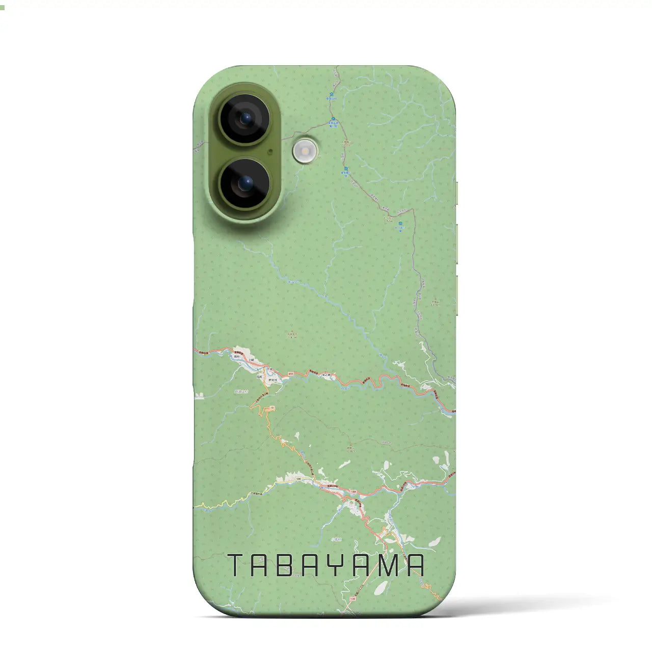 【丹波山（山梨県）】地図柄iPhoneケース（バックカバータイプ）ナチュラル・iPhone 17 Pro Max 用