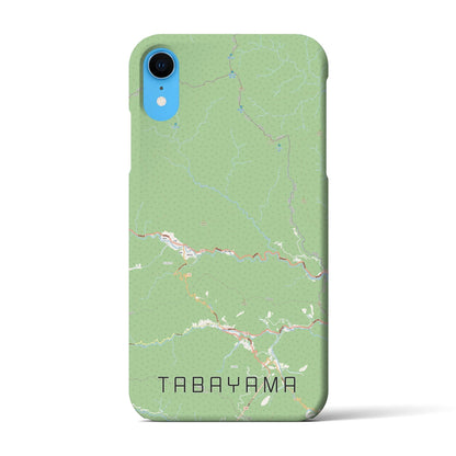 【丹波山（山梨県）】地図柄iPhoneケース（バックカバータイプ）