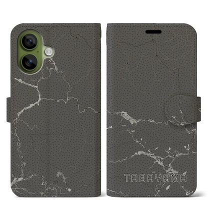 【丹波山（山梨県）】地図柄iPhoneケース（手帳タイプ）