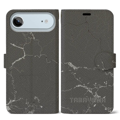 【丹波山（山梨県）】地図柄iPhoneケース（手帳タイプ）